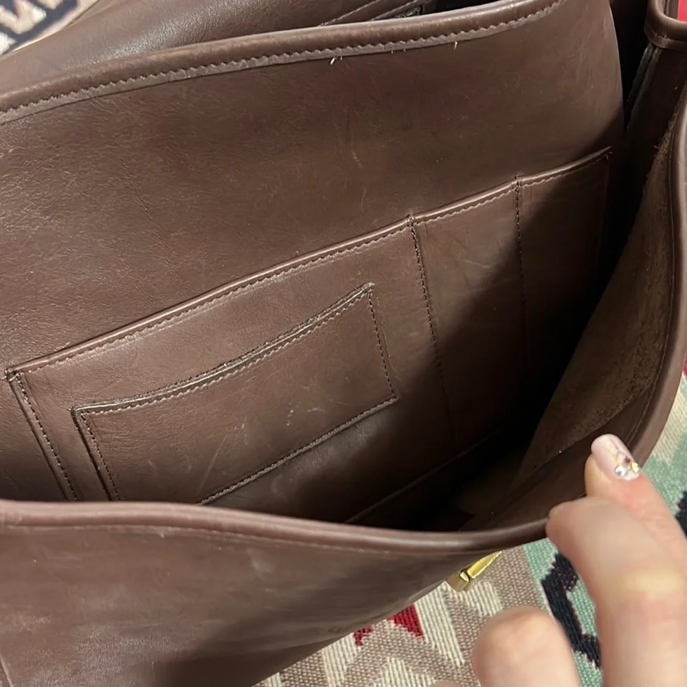 Vtg. Coach Morgan leather briefcase laptop bag